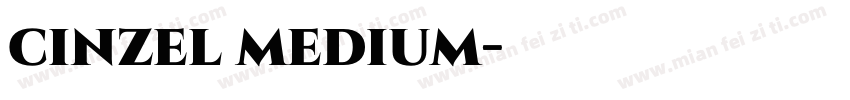 cinzel medium字体转换